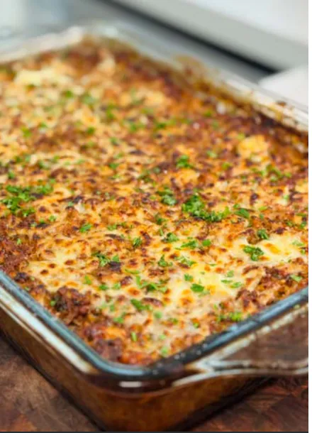 FRENCH ONION BEEF & RICE CASSEROLE