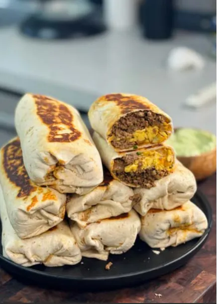 BEEF & POTATO BREAKFAST BURRITOS