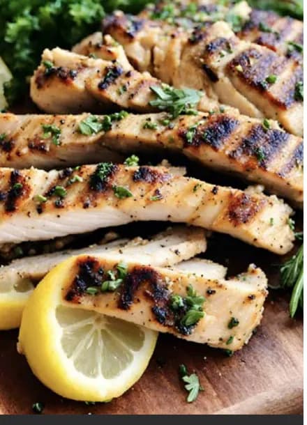 GRILLED CHICKEN WITH LEMON HERB QUINOA