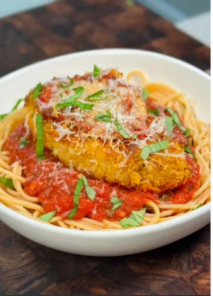 CHICKEN PARMESAN WITH BANZA SPAGHETTI