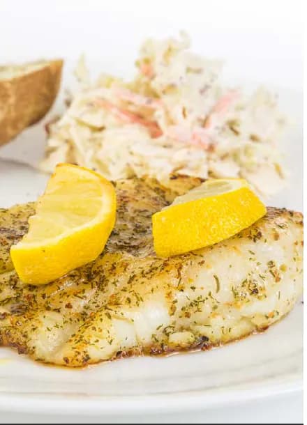 LEMON HERB BAKED COD