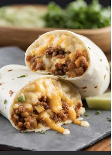 CHEESY POTATO BURRITO