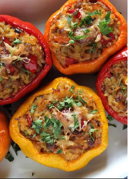 GREEK STUFFED BELL PEPPERS