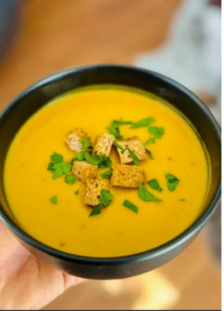 ROASTED BUTTERNUT SQUASH HERB SOUP