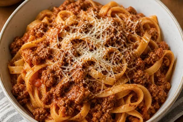 Pasta and Meat Sause