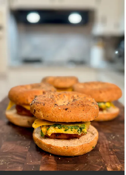 TURKEY EGG & CHEESE BREAKFAST BAGEL