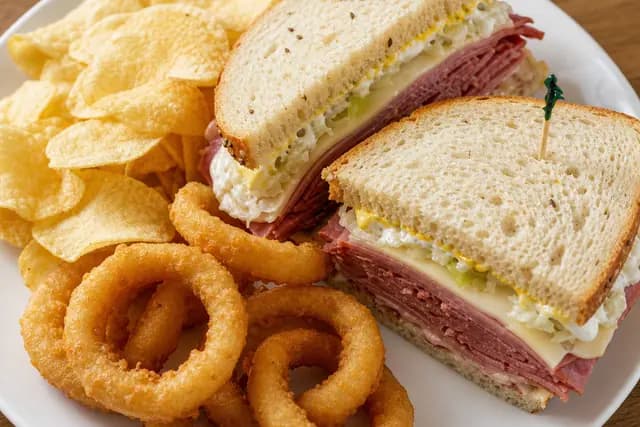 Sandwiches and Chips and Onion Rings