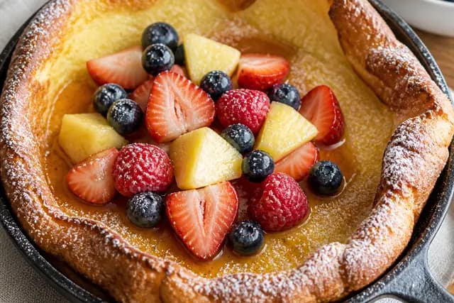 Dutch Pancake and Fruit