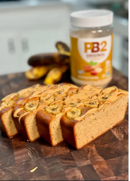 HIGH-PROTEIN PEANUT BUTTER BANANA BREAD