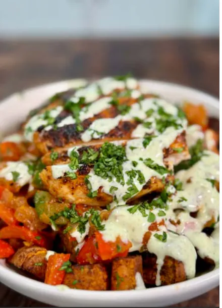 CREAMY CILANTRO RANCH CHICKEN BOWL
