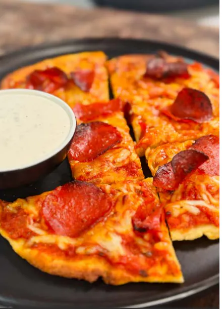 AIR-FRIED PEPPERONI PIZZA